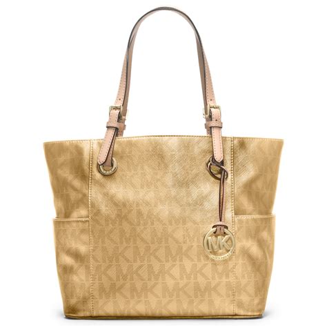 michael kors bag gold hardware|Michael Kors gold tote handbags.